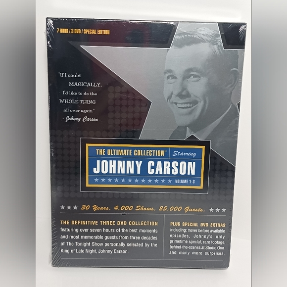 Johnny Carson: The Ultimate Collection (DVD, 2003, 3-Disc Set) - Picture 1 of 2